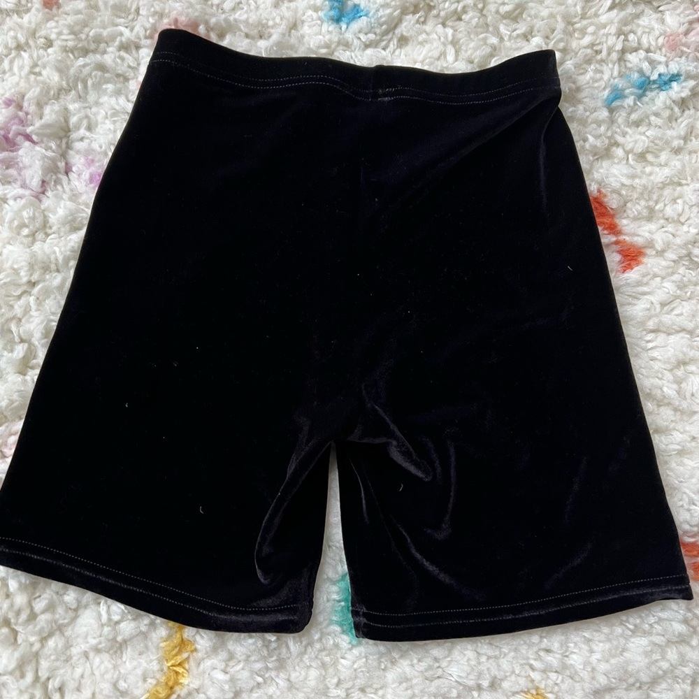 Vintage Y2K American Apparel OG Made in USA Velvet Biker Shorts - Picture 4 of 5